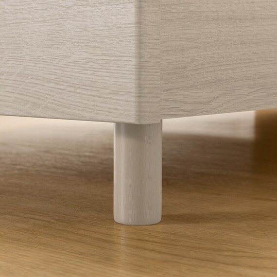 セミダブル 棚・サイド収納付きベッドフレーム(NS-003 LEG/LOW すのこ GW) 15枚目画像