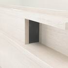 収納付きベッドフレーム セミダブル 棚・サイド収納・照明付きタイプ1 (NS-004 DR31 引き出し付き 深型 床板 WW) 13枚目画像