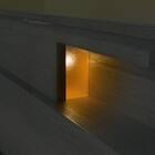 収納付きベッドフレーム セミダブル 棚・サイド収納・照明付きタイプ1 (NS-004 DR31 引き出し付き 深型 床板 WW) 14枚目画像