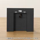 セミダブル 棚・照明・サイド収納付きベッドフレーム(NS-004 LEG/LOW すのこ BK) 10枚目画像