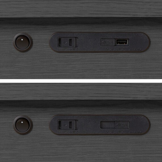 セミダブル 棚・照明・サイド収納付きベッドフレーム(NS-004 LEG/LOW すのこ BK) 14枚目画像