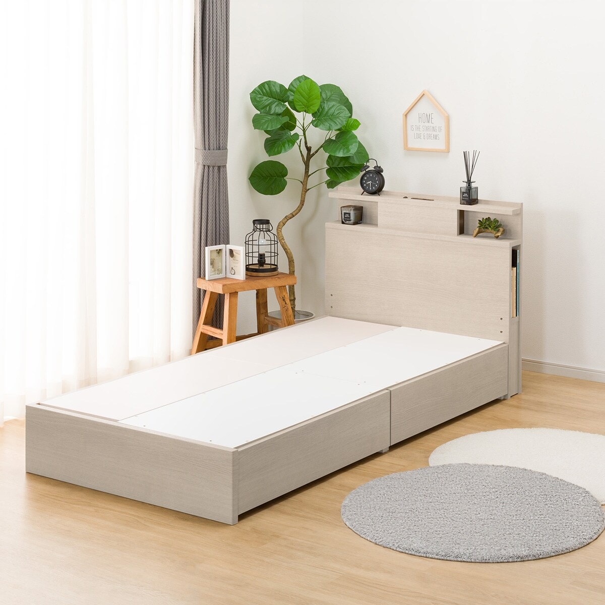 ニトリ　収納付きシングルフレーム(関東圏 配送、組立設置無料) ニトリ 収納付きシングルベッド(関東圏 配送、組立設置無料