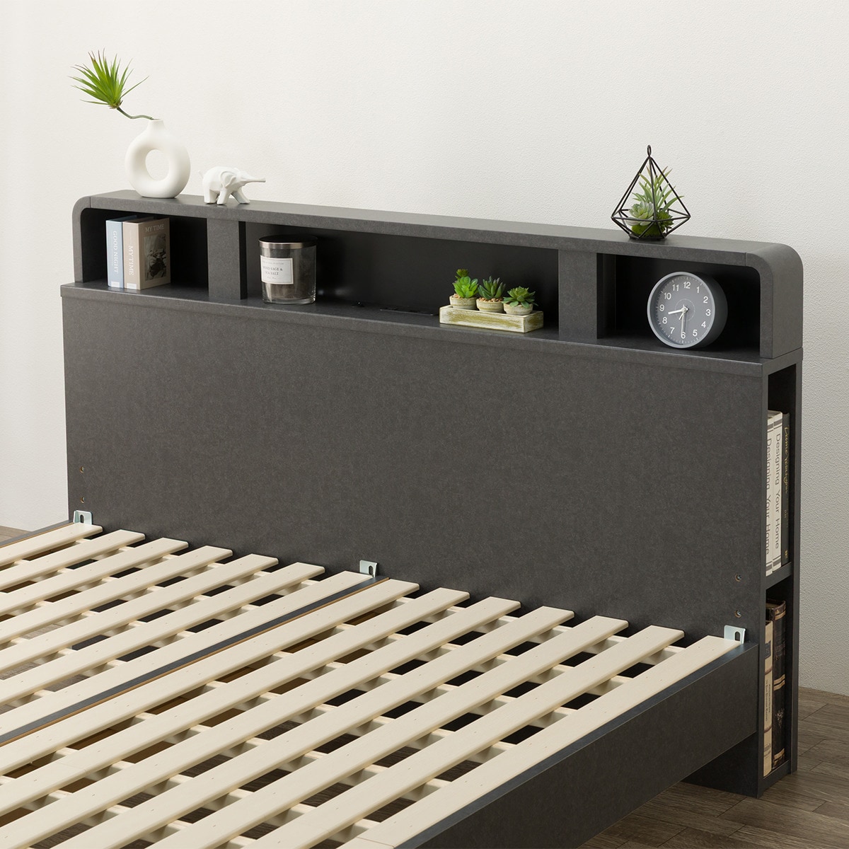 すのこダブルベッドフレーム(NS-006 LEG/LOW GY) | ニトリネット【公式