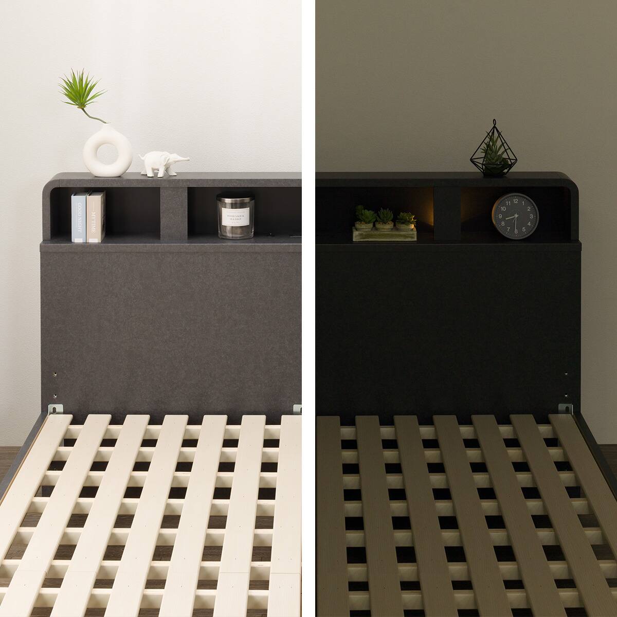 すのこダブルベッドフレーム(NS-006 LEG/LOW GY) | ニトリネット【公式