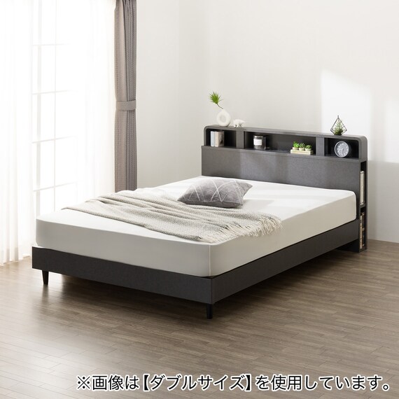 すのこクイーンベッドフレーム(NS-006 LEG/LOW GY) 1枚目画像
