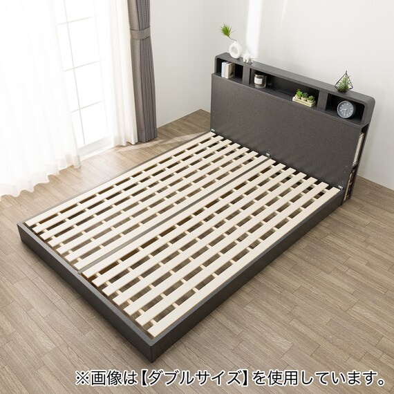 すのこクイーンベッドフレーム(NS-006 LEG/LOW GY) 9枚目画像