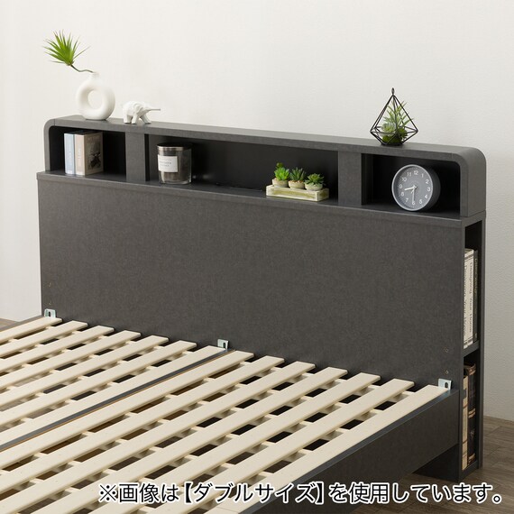すのこクイーンベッドフレーム(NS-006 LEG/LOW GY) 13枚目画像