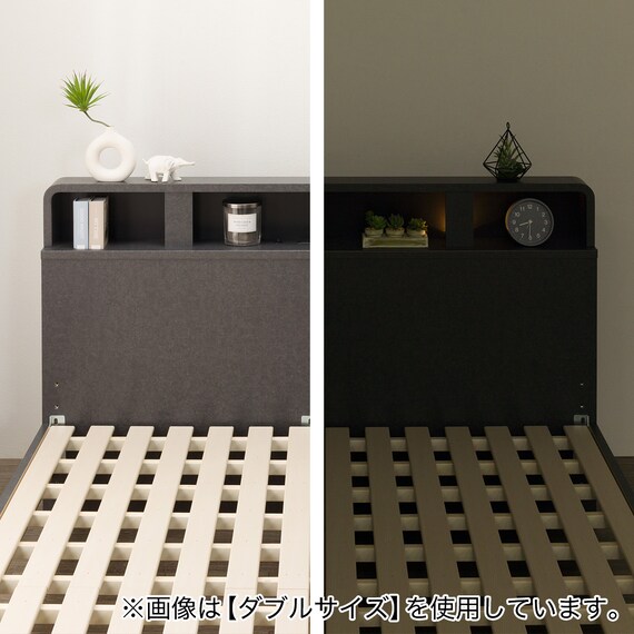 すのこクイーンベッドフレーム(NS-006 LEG/LOW GY) 14枚目画像