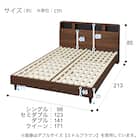 すのこクイーンベッドフレーム(NS-006 LEG/LOW GY) 22枚目画像