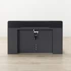 収納付きベッドフレーム ダブル 仕切り棚・サイド収納・照明付きタイプ (NS-006 DR25 引き出し付き 床板 GY) 9枚目画像