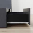 収納付きベッドフレーム ダブル 仕切り棚・サイド収納・照明付きタイプ (NS-006 DR25 引き出し付き 床板 GY) 15枚目画像