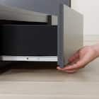 収納付きベッドフレーム ダブル 仕切り棚・サイド収納・照明付きタイプ (NS-006 DR25 引き出し付き 床板 GY) 16枚目画像