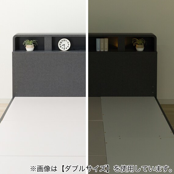 クイーンベッドフレーム(NS-006 浅型/床板 GY) 11枚目画像