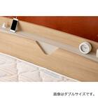 シングル コンセント棚付きベッド (オークナチュラルパーム) 5枚目画像