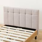 布張りヘッドボード付きシングルすのこベッドフレーム(PD101 LGY/LBR) 8枚目画像