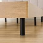 布張りヘッドボード付きシングルすのこベッドフレーム(PD101 LGY/LBR) 9枚目画像