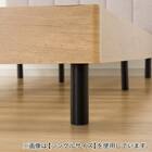 布張りヘッドボード付きセミダブルすのこベッドフレーム(PD101 LGY/LBR) 9枚目画像
