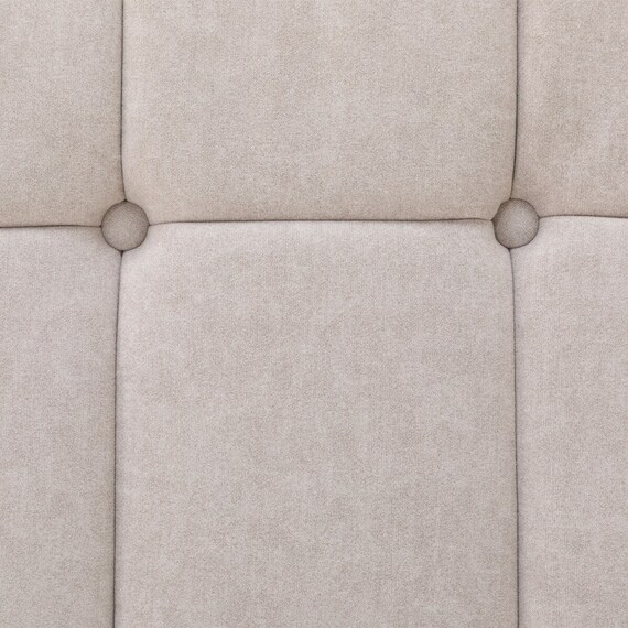 布張りヘッドボード付きセミダブルすのこベッドフレーム(PD101 LGY/LBR) 11枚目画像