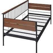 デイベッド(CL401 ステイン 小棚・コンセント付き)