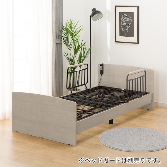 【非課税】電動シングルベッドフレーム(ライズ3 2M-F GY) 7枚目画像
