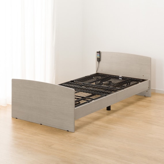 【非課税】電動シングルベッドフレーム(ライズ3 2M-F GY) 17枚目画像