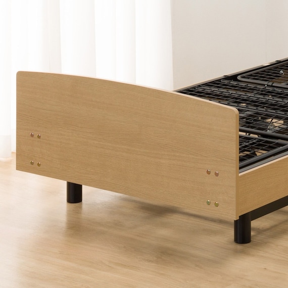 【非課税】電動シングルベッドフレーム + マットレスセット(ライズ3 3M-F LBR/E2) 20枚目画像