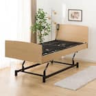 【非課税】電動シングルベッドフレーム(ライズ3 3M-F LBR) 1枚目画像