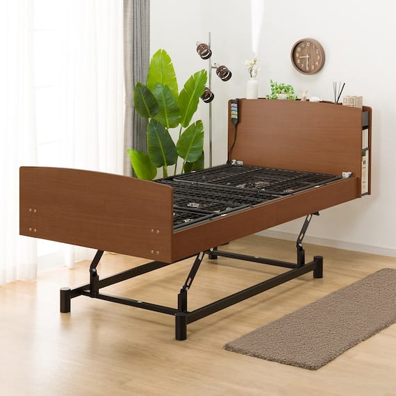 【非課税】電動シングルベッドフレーム(ライズ3 3M-C MBR) 1枚目画像