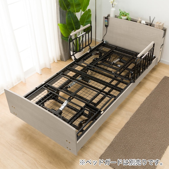 【非課税】電動シングルベッドフレーム(ライズ3 3M-C GY) 14枚目画像