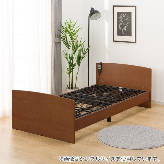 電動ベッドフレーム セミダブル (ライズ3 2M-F フラットタイプ MBR 