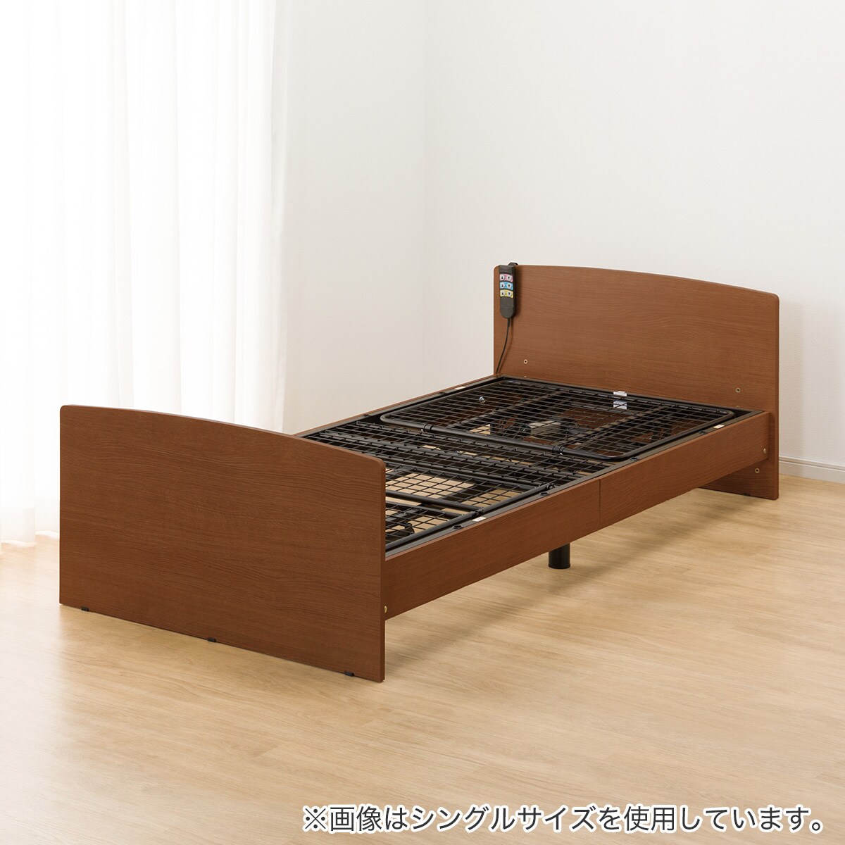 電動セミダブルベッドフレーム(ライズ3 2M-F MBR) | ニトリネット