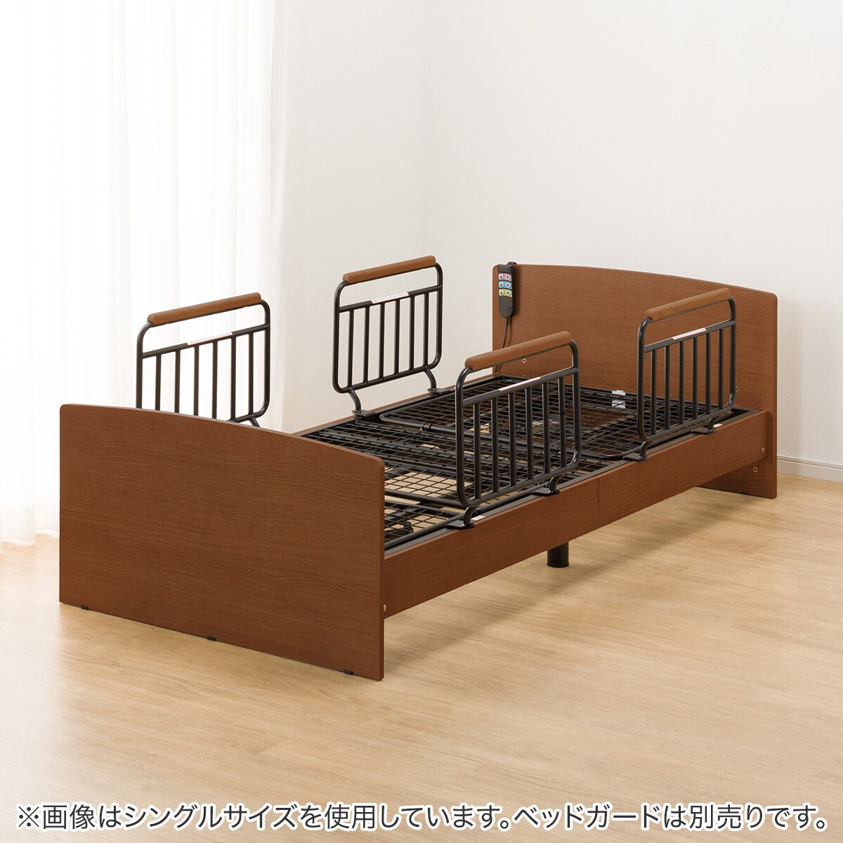 電動セミダブルベッドフレーム(ライズ3 2M-F MBR) | ニトリ