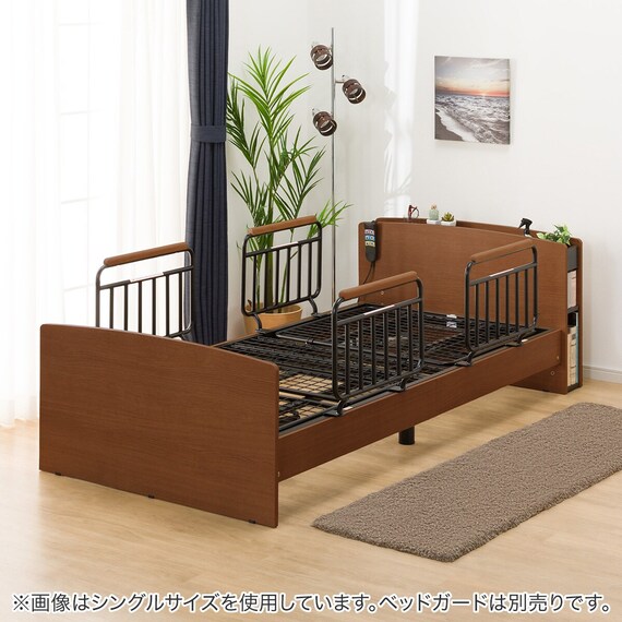 電動セミダブルベッドフレーム(ライズ3 2M-C MBR) 8枚目画像
