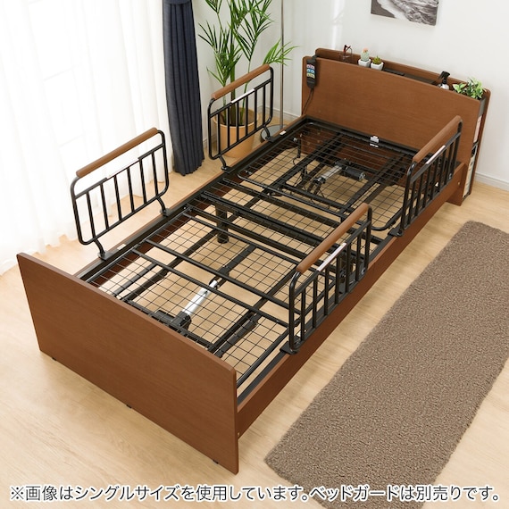 電動セミダブルベッドフレーム(ライズ3 2M-C MBR) 11枚目画像