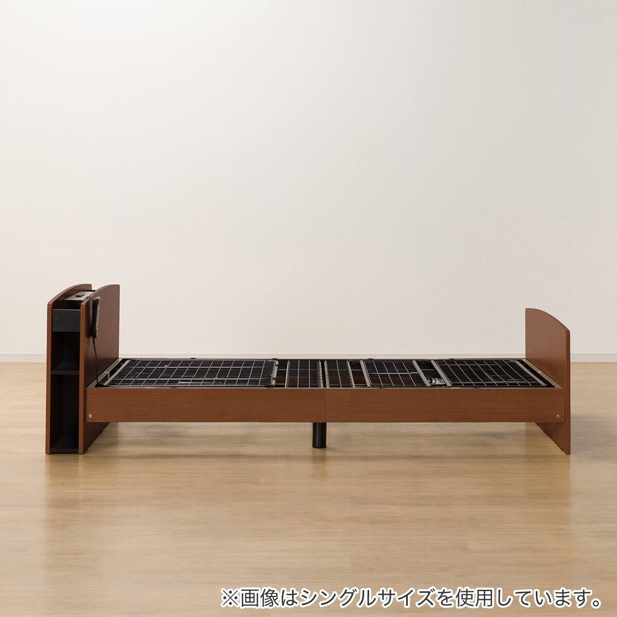 電動セミダブルベッドフレーム(ライズ3 2M-C MBR) | ニトリネット