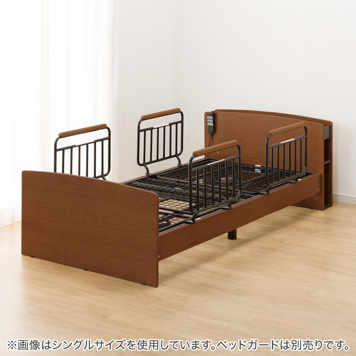 電動セミダブルベッドフレーム(ライズ3 2M-C MBR) | ニトリ