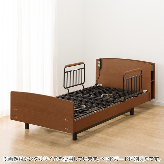 電動セミダブルベッドフレーム(ライズ3 3M-C MBR) | ニトリネット 