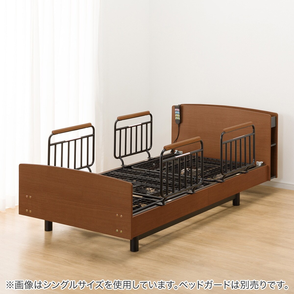 地球限定配送　ニトリ 電動リクライニングベッド 木目ボード　セミダブルサイズ 地球限定配送 ニトリ 電動リクライニングベッド 木目ボード セミダブル