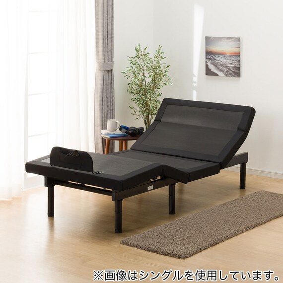 セミダブル電動ベッド3モーター(GU888 BK) 1枚目画像