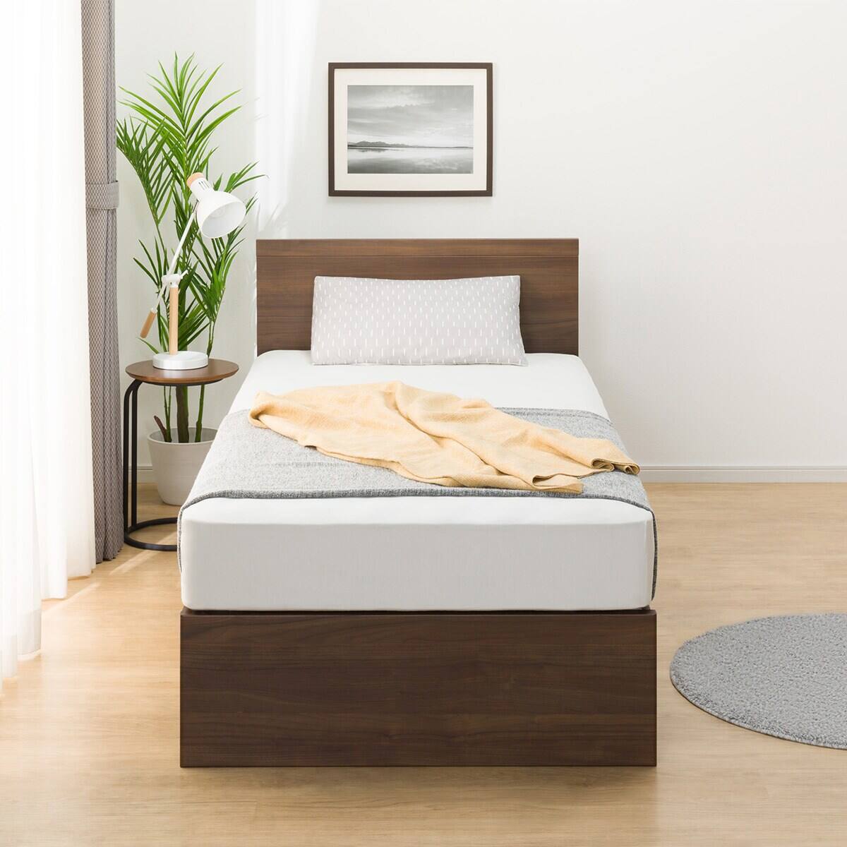 シングル 収納付きベッドフレーム(NS-001 深型/床板 MBR) | ニトリ