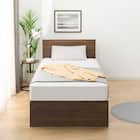 収納付きベッドフレーム シングル フラットタイプ (NS-001 DR31 引き出し付き 深型 床板 MBR2) 4枚目画像