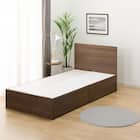 収納付きベッドフレーム シングル フラットタイプ (NS-001 DR31 引き出し付き 深型 床板 MBR2) 5枚目画像