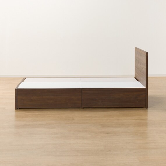 収納付きベッドフレーム シングル フラットタイプ (NS-001 DR31 引き出し付き 深型 床板 MBR2) 10枚目画像