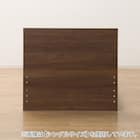 収納付きベッドフレーム セミダブル フラットタイプ (NS-001 DR25 引き出し付き 床板 MBR2) 7枚目画像