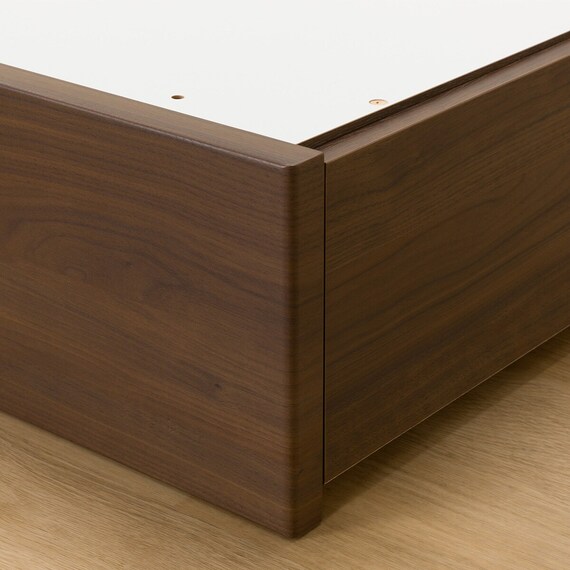 収納付きベッドフレーム セミダブル フラットタイプ (NS-001 DR25 引き出し付き 床板 MBR2) 10枚目画像