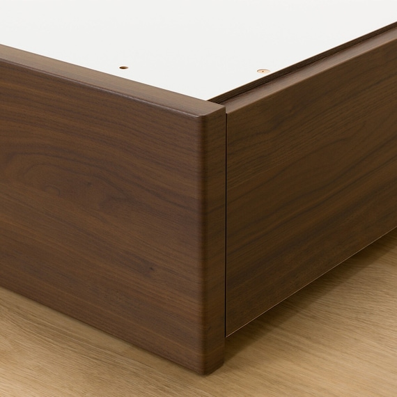 収納付きベッドフレーム セミダブル フラットタイプ (NS-001 DR25 引き出し付き 床板 MBR2) 10枚目画像