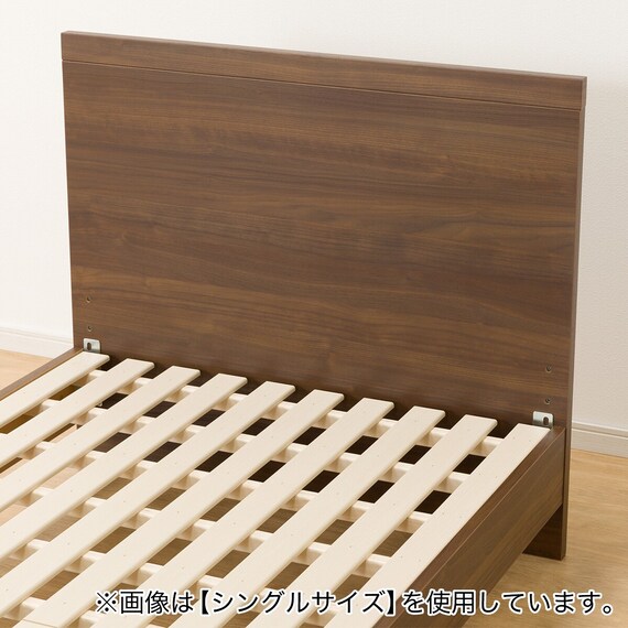 ベッドフレーム クイーン フラットタイプ (NS-001 LEG/LOW すのこ MBR2) 11枚目画像