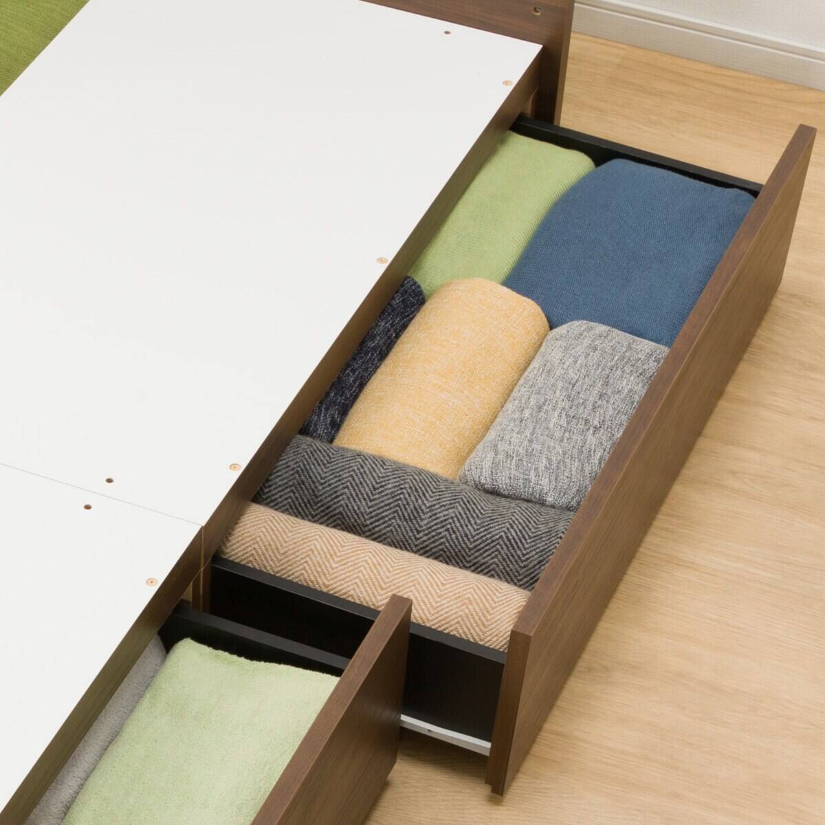 クイーン 収納付きベッドフレーム(NS-001 浅型/床板 MBR) | ニトリ