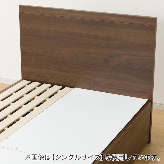 収納付きベッドフレーム クイーン フラットタイプ (NS-001 DR31 引き出し付き 深型 すのこ MBR2) 9枚目画像