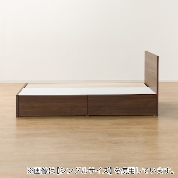収納付きベッドフレーム クイーン フラットタイプ (NS-001 DR31 引き出し付き 深型 すのこ MBR2) 11枚目画像